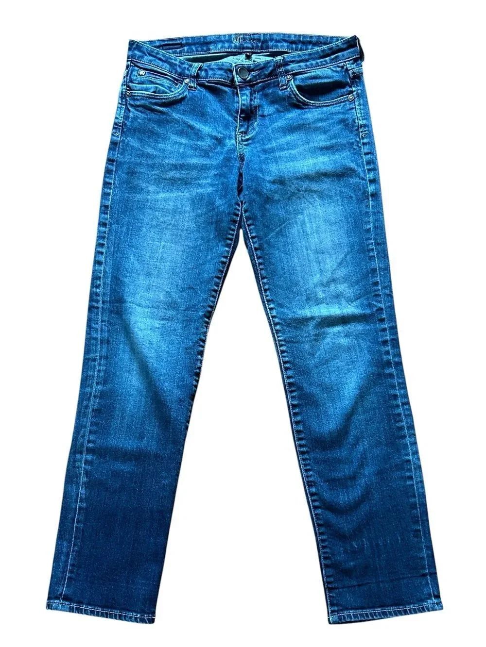 Kut from the Kloth Medium Blue Straight Jeans